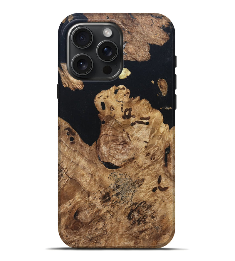 iPhone 16 Pro Max Wood Live Edge Phone Case - Maegan (Wood Burl, 820824)