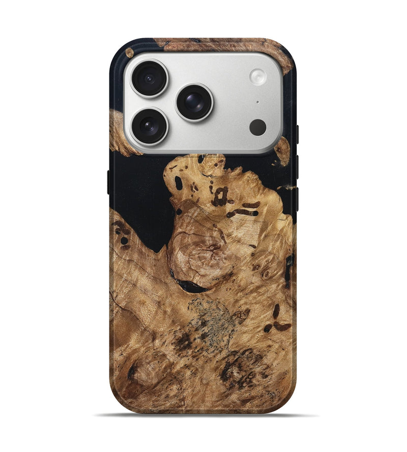 iPhone 17 Pro Wood Live Edge Phone Case - Maegan (Wood Burl, 820824)