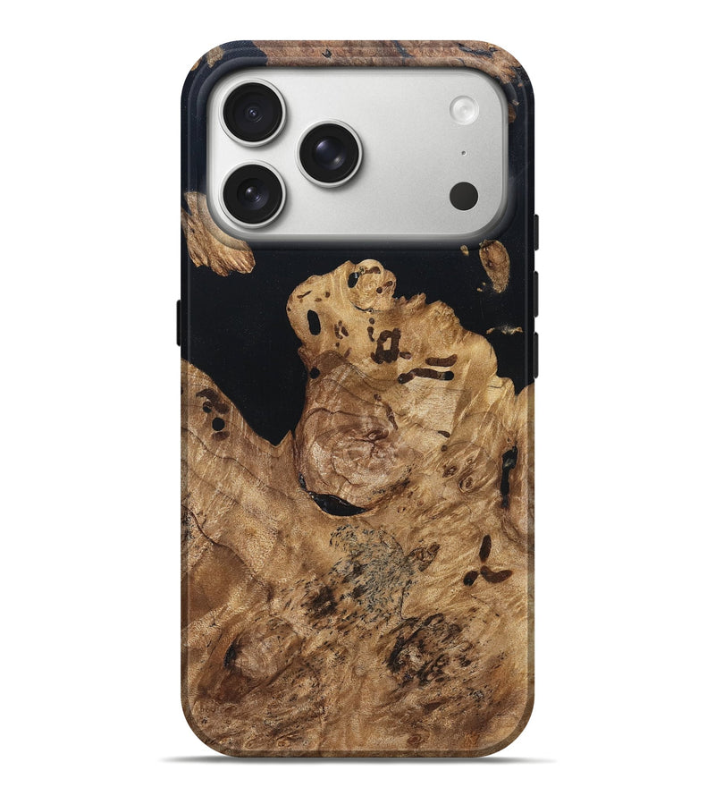 iPhone 17 Pro Max Wood Live Edge Phone Case - Maegan (Wood Burl, 820824)