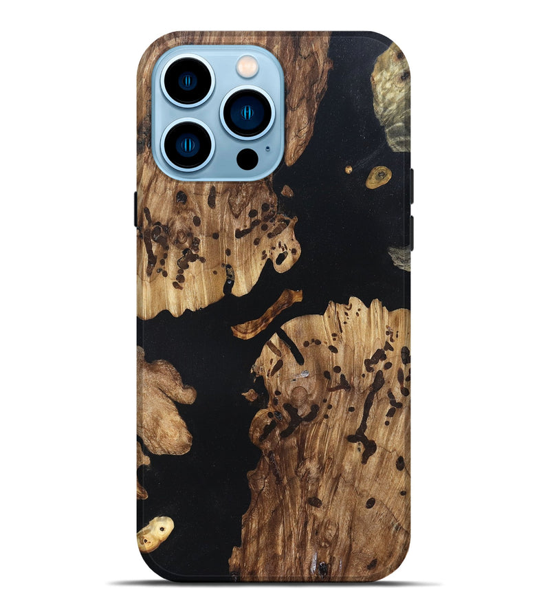iPhone 14 Pro Max Wood Live Edge Phone Case - Alaia (Wood Burl, 820825)