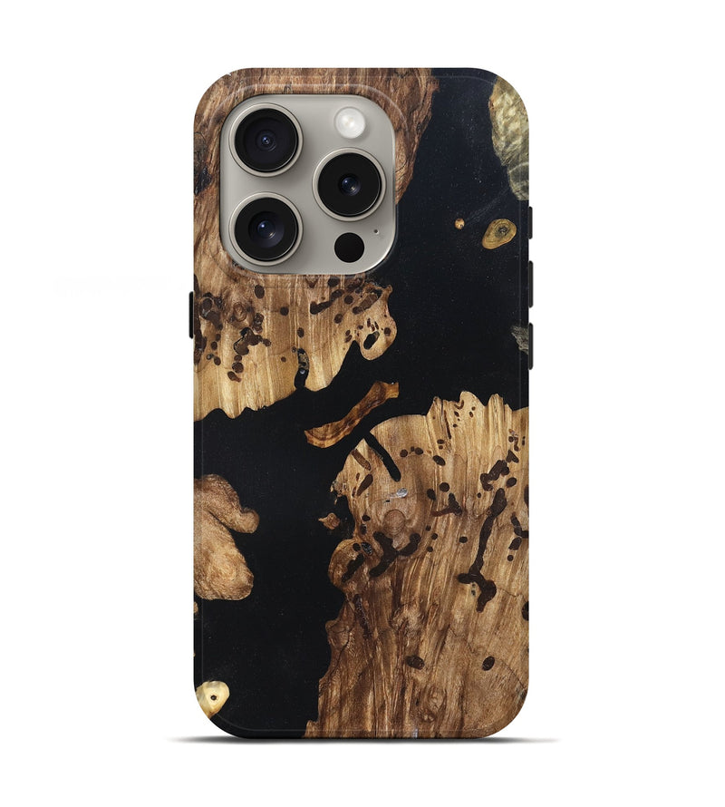 iPhone 16 Pro Wood Live Edge Phone Case - Alaia (Wood Burl, 820825)