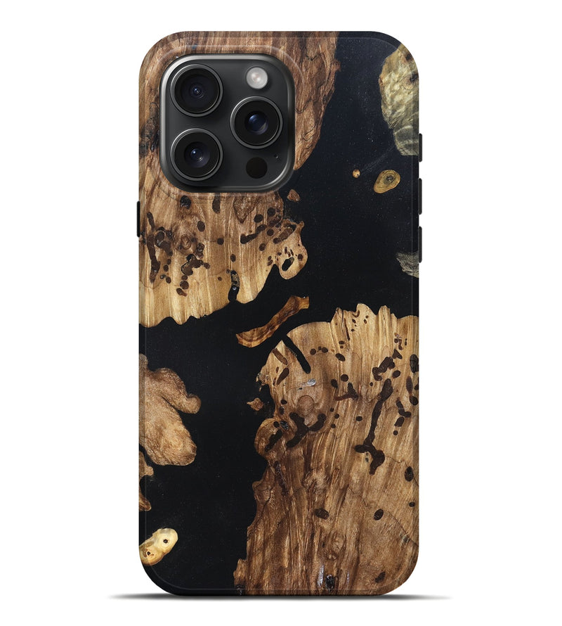 iPhone 16 Pro Max Wood Live Edge Phone Case - Alaia (Wood Burl, 820825)