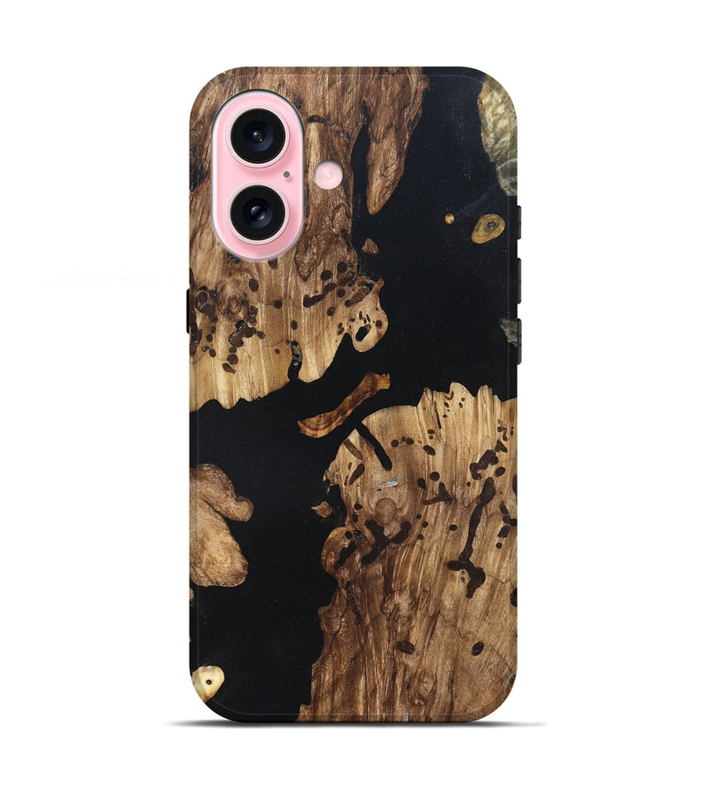 iPhone 17 Wood Live Edge Phone Case - Alaia (Wood Burl, 820825)