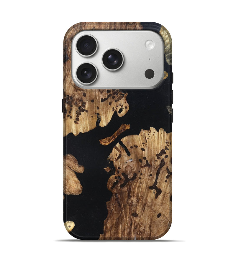 iPhone 17 Pro Wood Live Edge Phone Case - Alaia (Wood Burl, 820825)