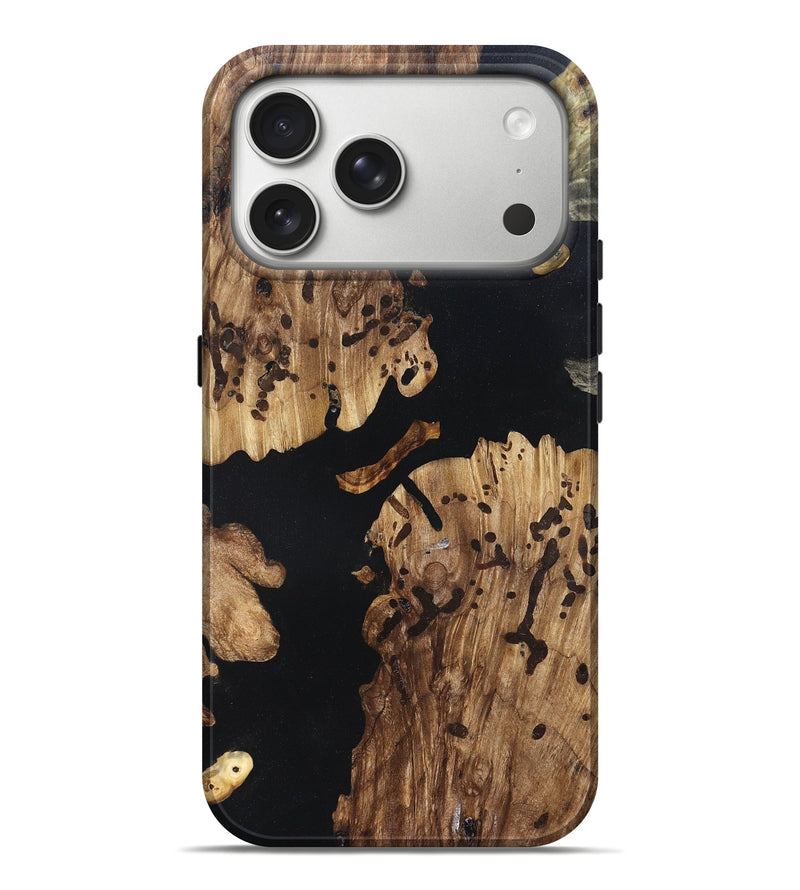 iPhone 17 Pro Max Wood Live Edge Phone Case - Alaia (Wood Burl, 820825)