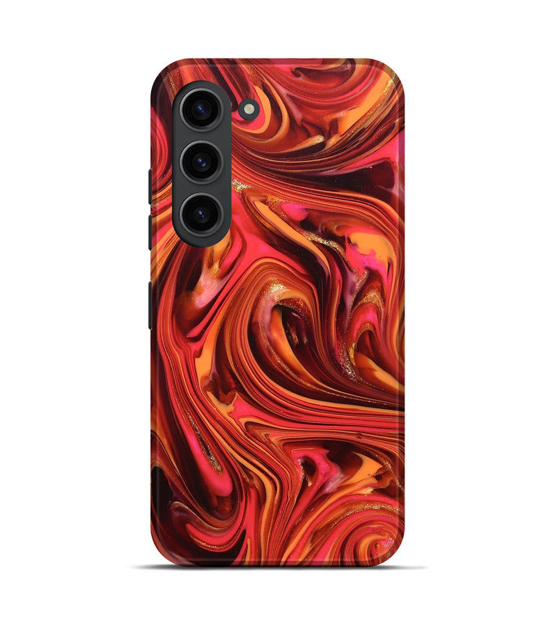 Galaxy S23 ResinArt Live Edge Phone Case - Briana (Red, 820826)
