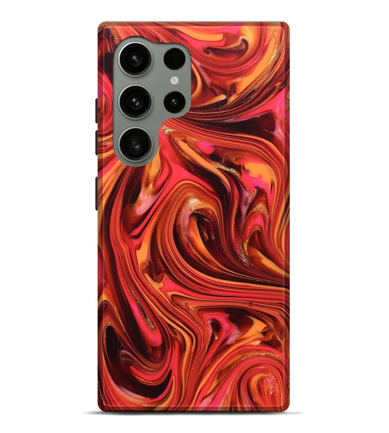 Galaxy S24 Ultra ResinArt Live Edge Phone Case - Briana (Red, 820826)