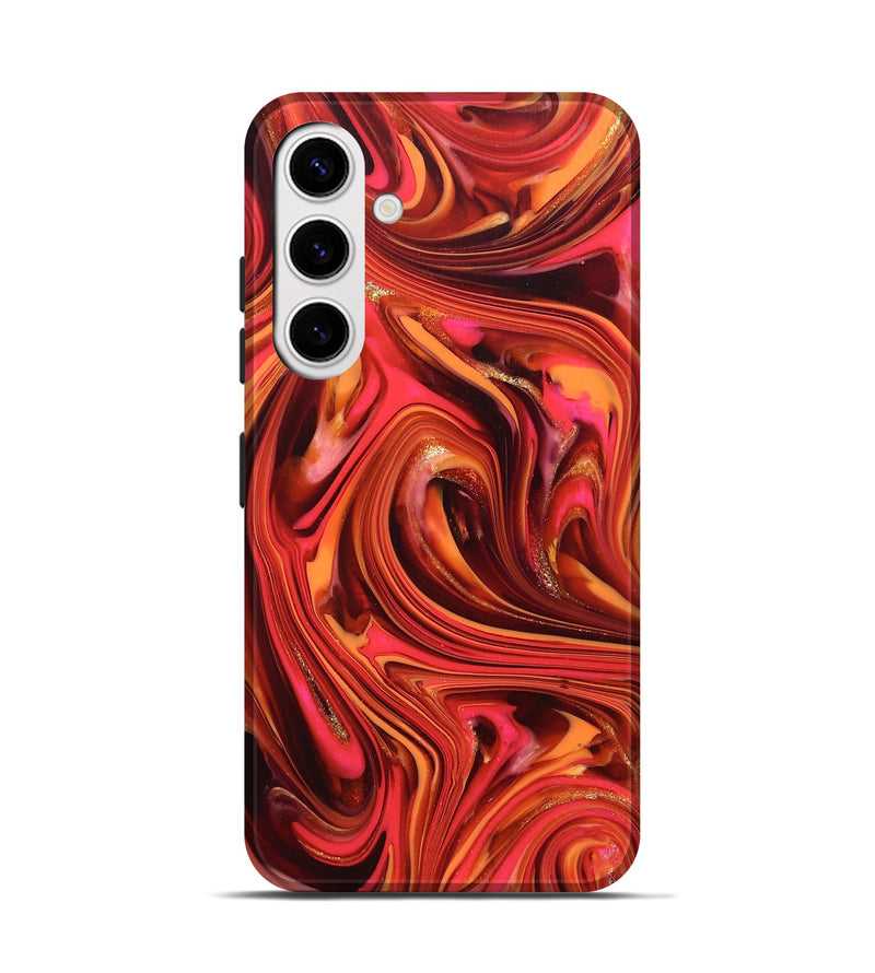 Galaxy S25 ResinArt Live Edge Phone Case - Briana (Red, 820826)