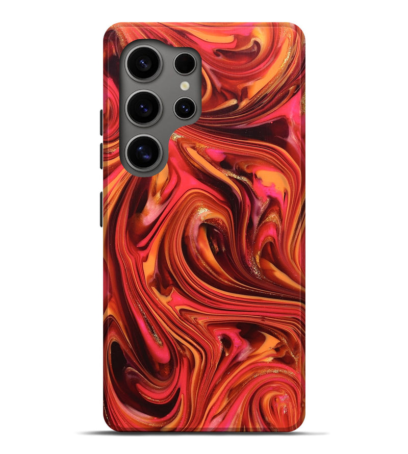 Galaxy S25 Ultra ResinArt Live Edge Phone Case - Briana (Red, 820826)