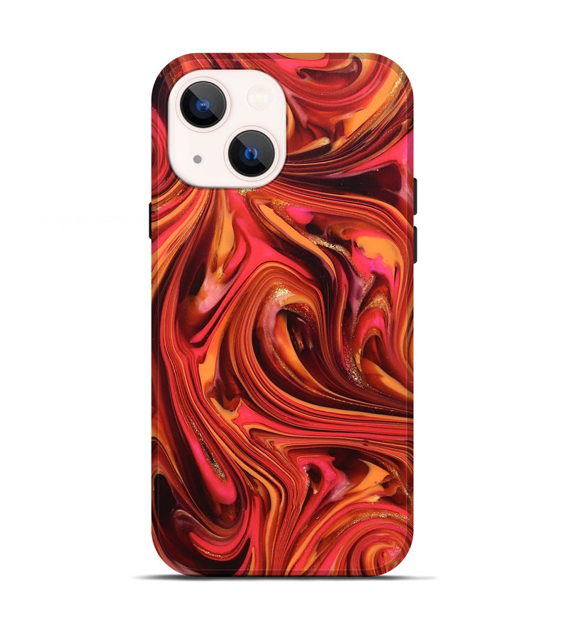iPhone 13 ResinArt Live Edge Phone Case - Briana (Red, 820826)