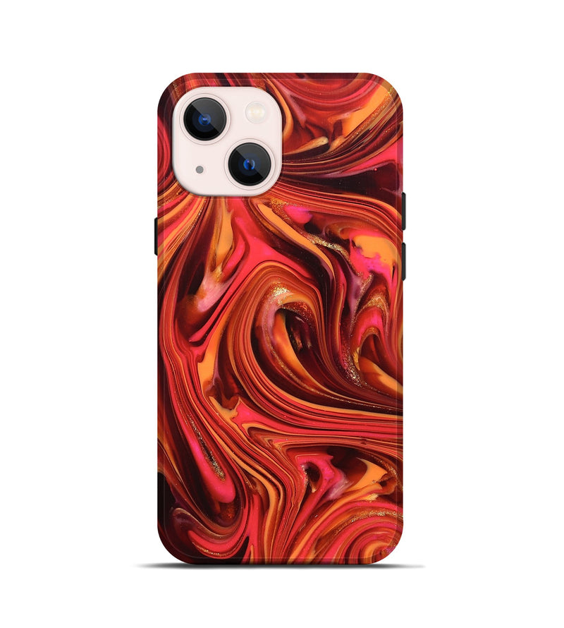 iPhone 13 mini ResinArt Live Edge Phone Case - Briana (Red, 820826)