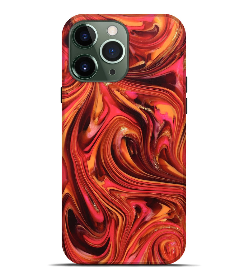 iPhone 13 Pro Max ResinArt Live Edge Phone Case - Briana (Red, 820826)