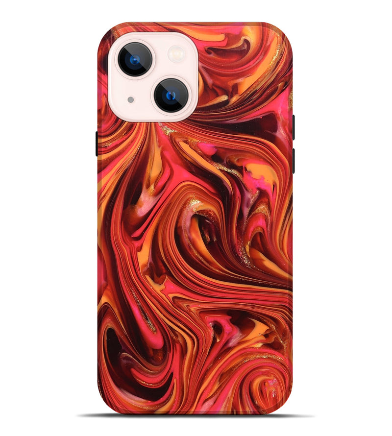 iPhone 14 Plus ResinArt Live Edge Phone Case - Briana (Red, 820826)