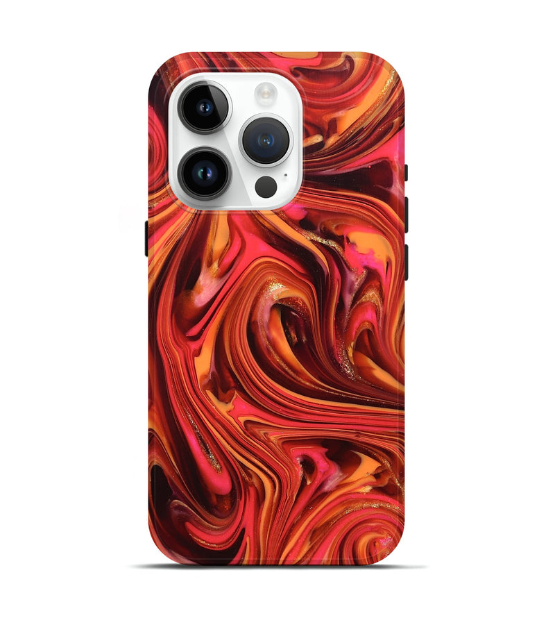iPhone 15 Pro ResinArt Live Edge Phone Case - Briana (Red, 820826)