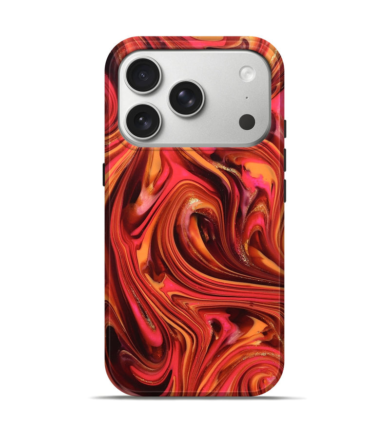 iPhone 17 Pro ResinArt Live Edge Phone Case - Briana (Red, 820826)