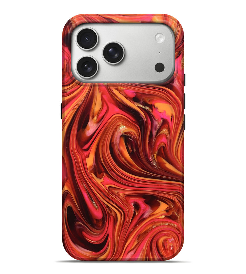 iPhone 17 Pro Max ResinArt Live Edge Phone Case - Briana (Red, 820826)