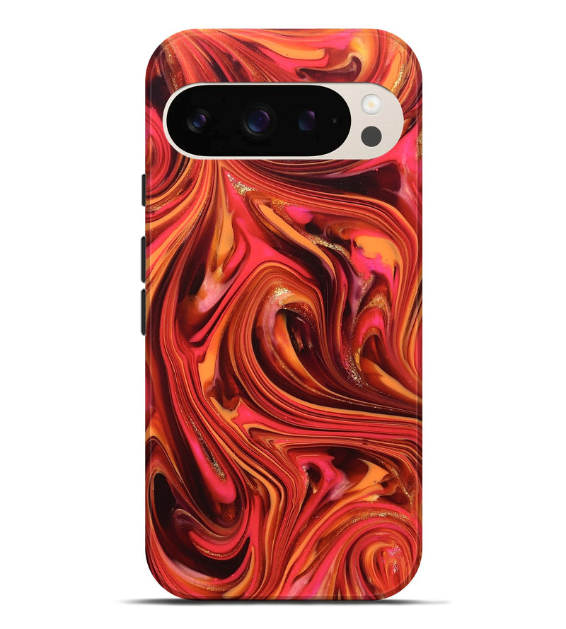 Pixel 10 Pro XL ResinArt Live Edge Phone Case - Briana (Red, 820826)