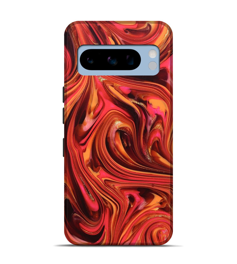 Pixel 8 Pro ResinArt Live Edge Phone Case - Briana (Red, 820826)