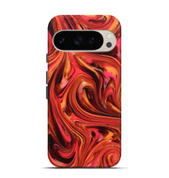 Pixel 9 ResinArt Live Edge Phone Case - Briana (Red, 820826)