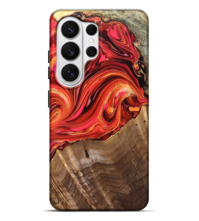Galaxy S26 Ultra Wood Live Edge Phone Case - Valarie (Red, 820828)