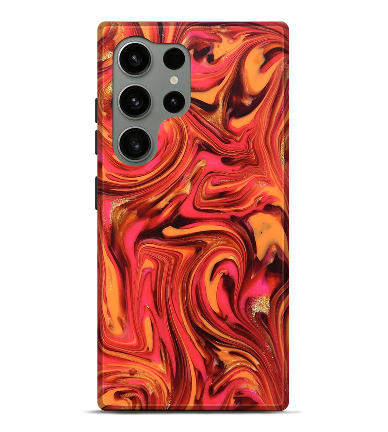 Galaxy S24 Ultra ResinArt Live Edge Phone Case - Sydney (Red, 820829)
