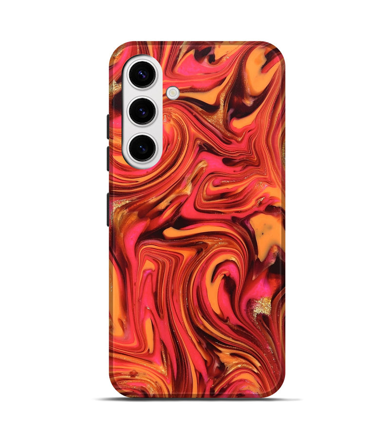Galaxy S25 ResinArt Live Edge Phone Case - Sydney (Red, 820829)
