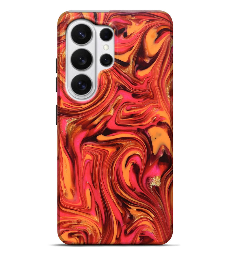 Galaxy S26 Ultra ResinArt Live Edge Phone Case - Sydney (Red, 820829)