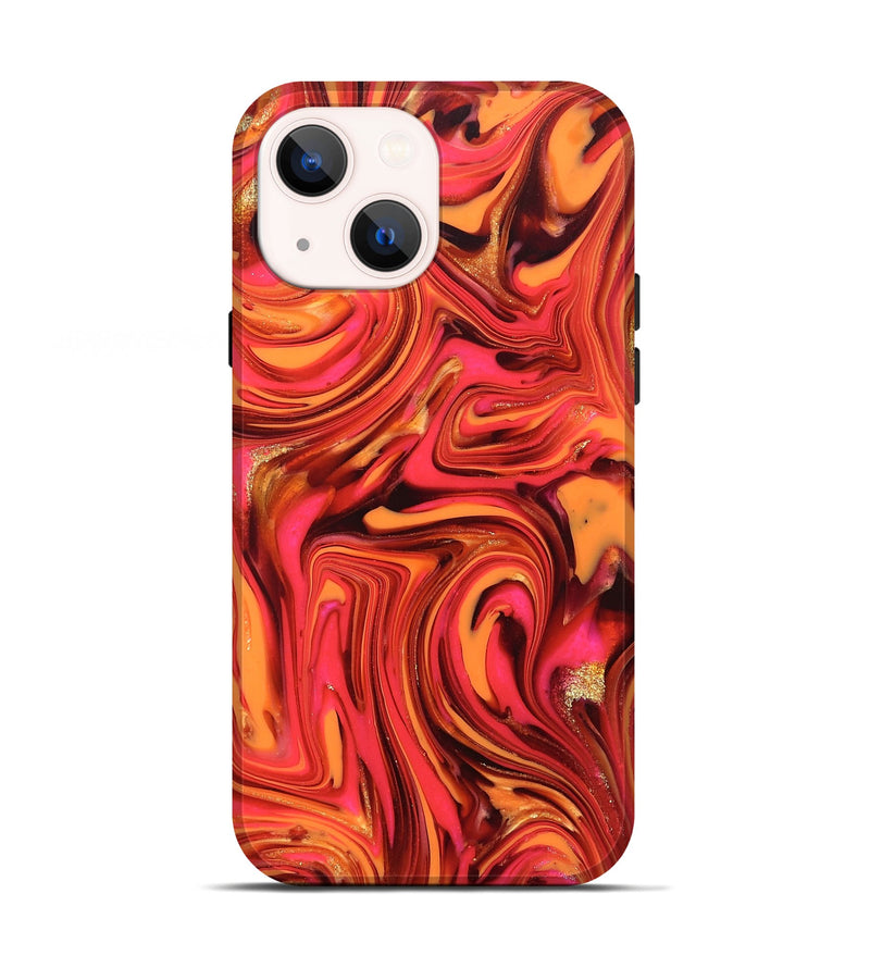 iPhone 13 ResinArt Live Edge Phone Case - Sydney (Red, 820829)