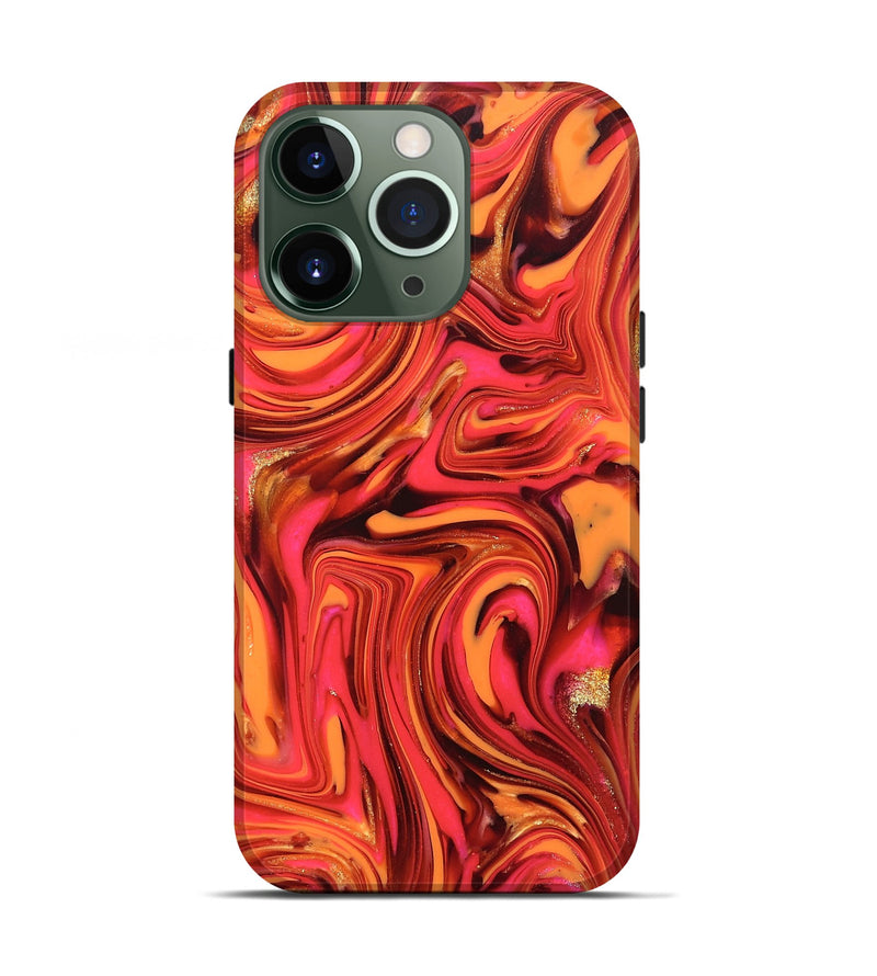 iPhone 13 Pro ResinArt Live Edge Phone Case - Sydney (Red, 820829)