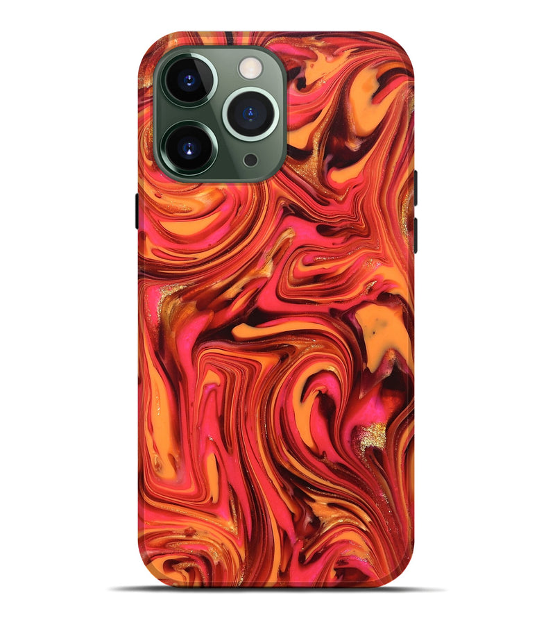 iPhone 13 Pro Max ResinArt Live Edge Phone Case - Sydney (Red, 820829)