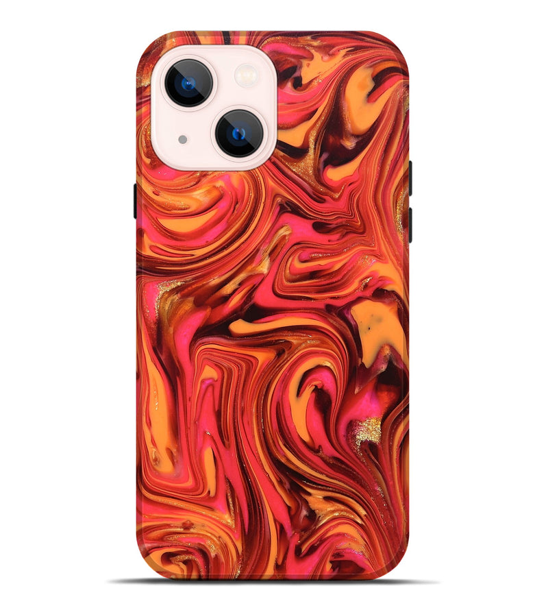 iPhone 14 Plus ResinArt Live Edge Phone Case - Sydney (Red, 820829)