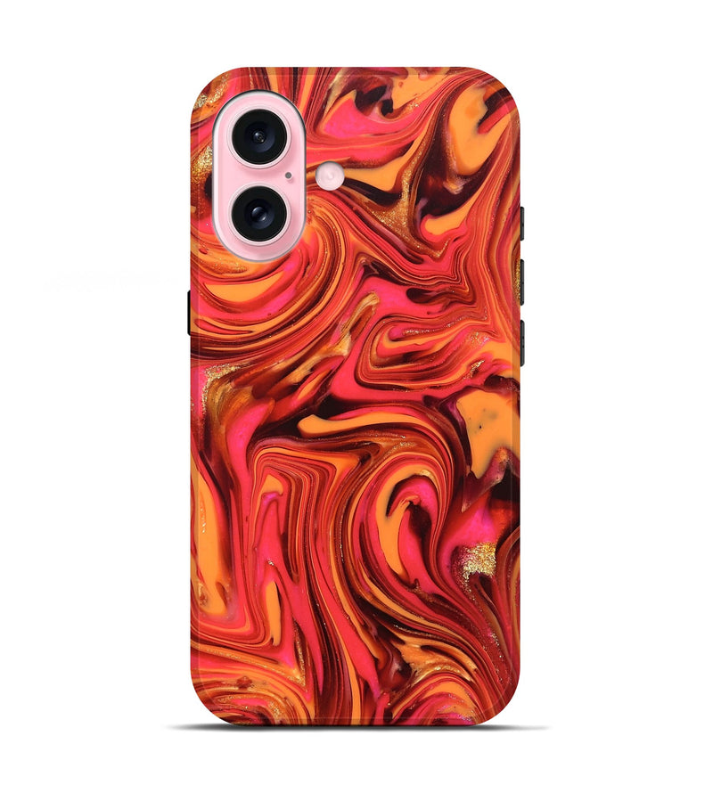 iPhone 17 ResinArt Live Edge Phone Case - Sydney (Red, 820829)