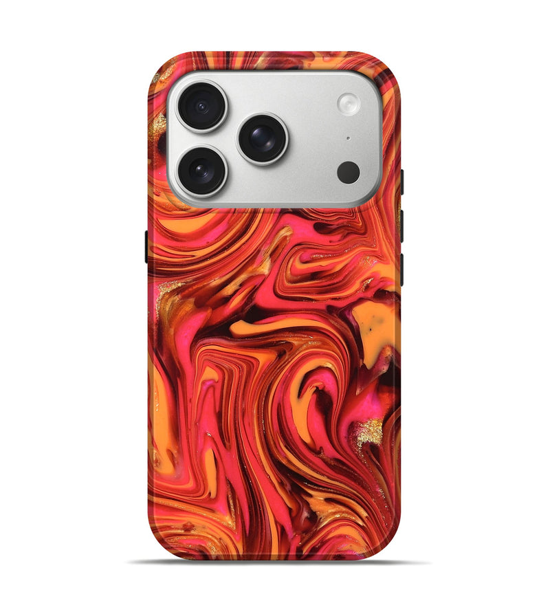 iPhone 17 Pro ResinArt Live Edge Phone Case - Sydney (Red, 820829)