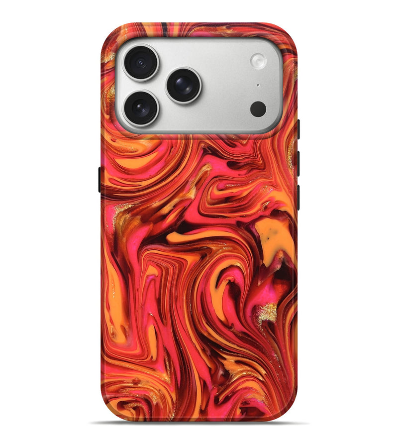 iPhone 17 Pro Max ResinArt Live Edge Phone Case - Sydney (Red, 820829)