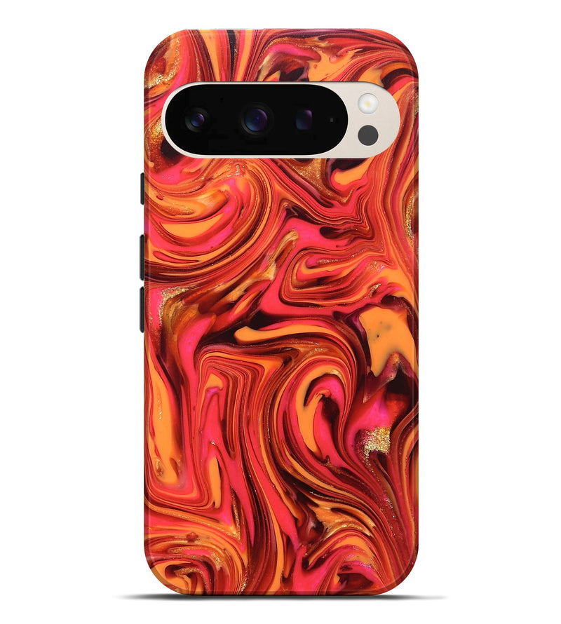 Pixel 10 Pro XL ResinArt Live Edge Phone Case - Sydney (Red, 820829)