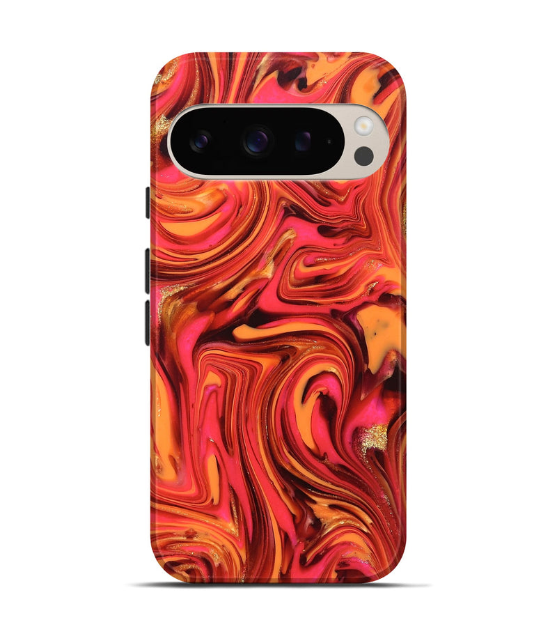 Pixel 9 Pro ResinArt Live Edge Phone Case - Sydney (Red, 820829)