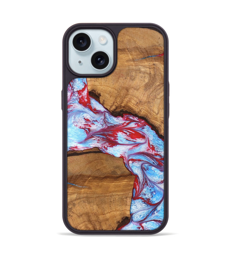 iPhone 15 Wood Phone Case - Maisie (Merica, 820833)