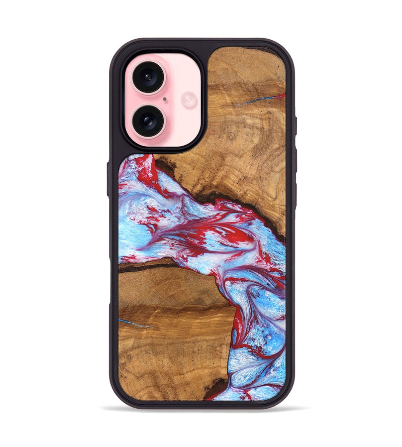 iPhone 16 Wood Phone Case - Maisie (Merica, 820833)
