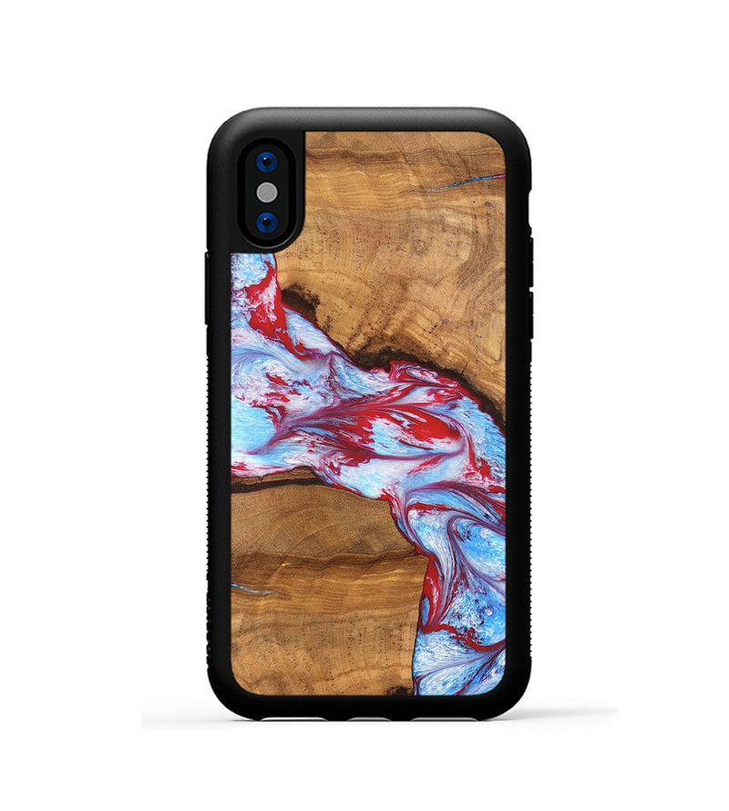 iPhone Xs Wood Phone Case - Maisie (Merica, 820833)