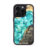iPhone 16 Pro Wood Phone Case - Joey (Green, 820844)