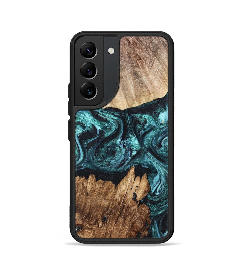Galaxy S22 Wood Phone Case - Melina (Green, 820845)
