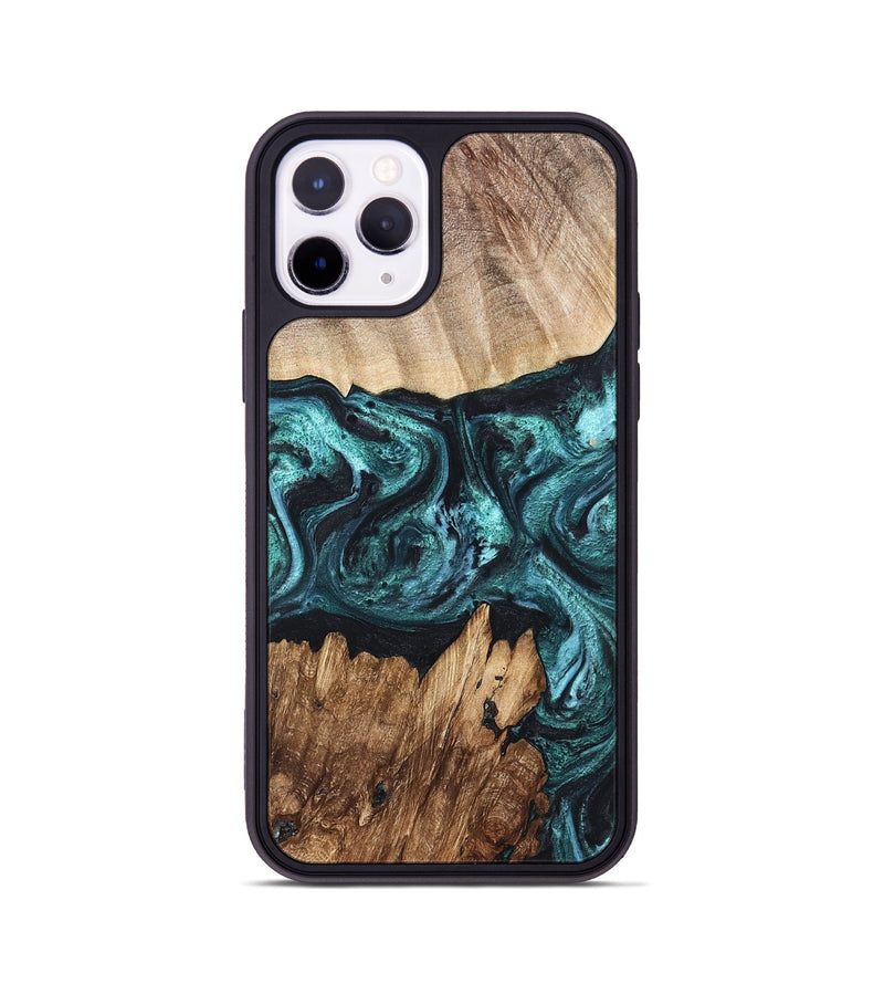 iPhone 11 Pro Wood Phone Case - Melina (Green, 820845)