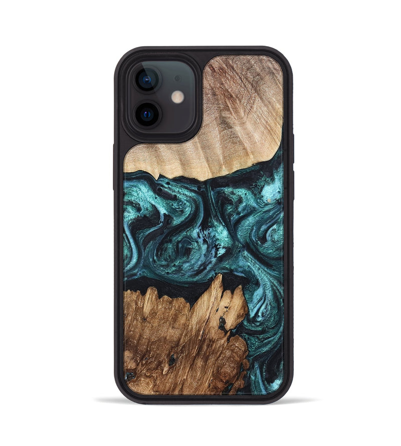 iPhone 12 Wood Phone Case - Melina (Green, 820845)