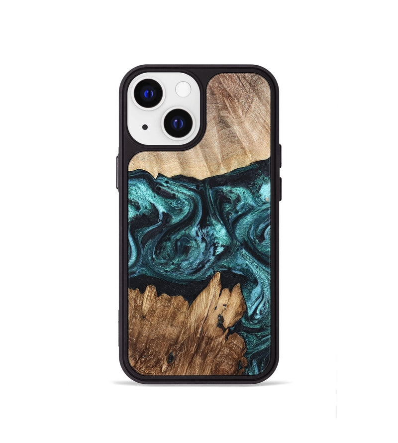 iPhone 13 mini Wood Phone Case - Melina (Green, 820845)