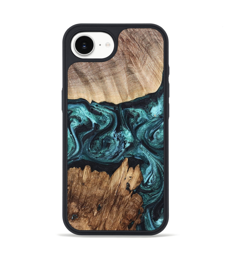 iPhone 16e Wood Phone Case - Melina (Green, 820845)