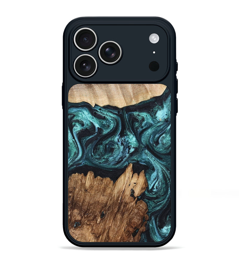 iPhone 17 Pro Max Wood Phone Case - Melina (Green, 820845)