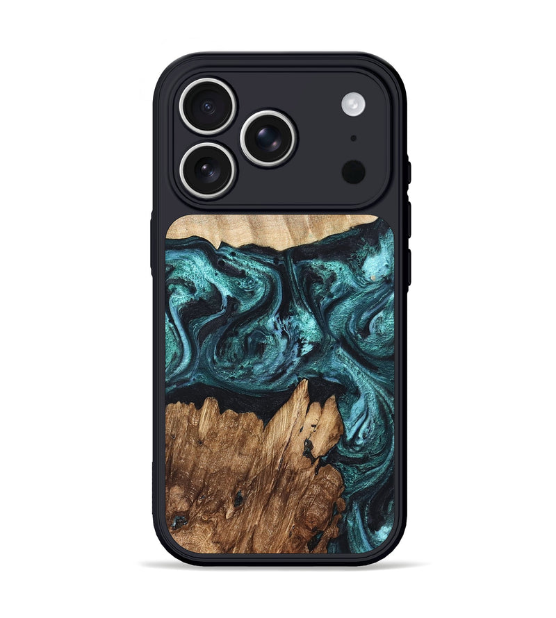 iPhone 17 Pro Wood Phone Case - Melina (Green, 820845)
