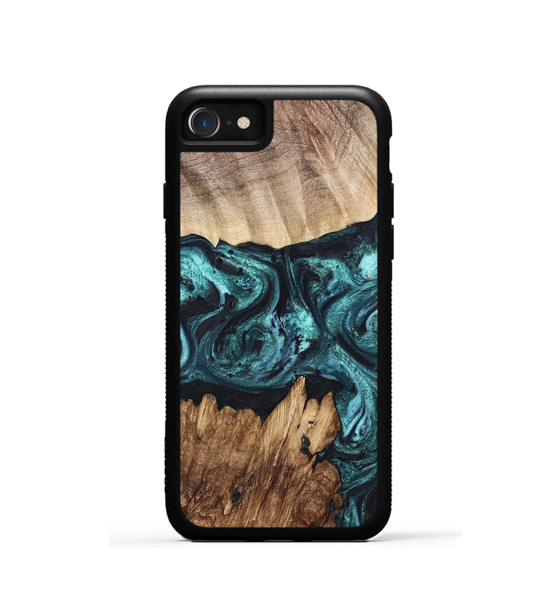 iPhone SE Wood Phone Case - Melina (Green, 820845)