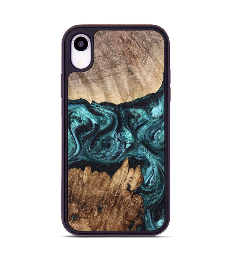 iPhone Xr Wood Phone Case - Melina (Green, 820845)