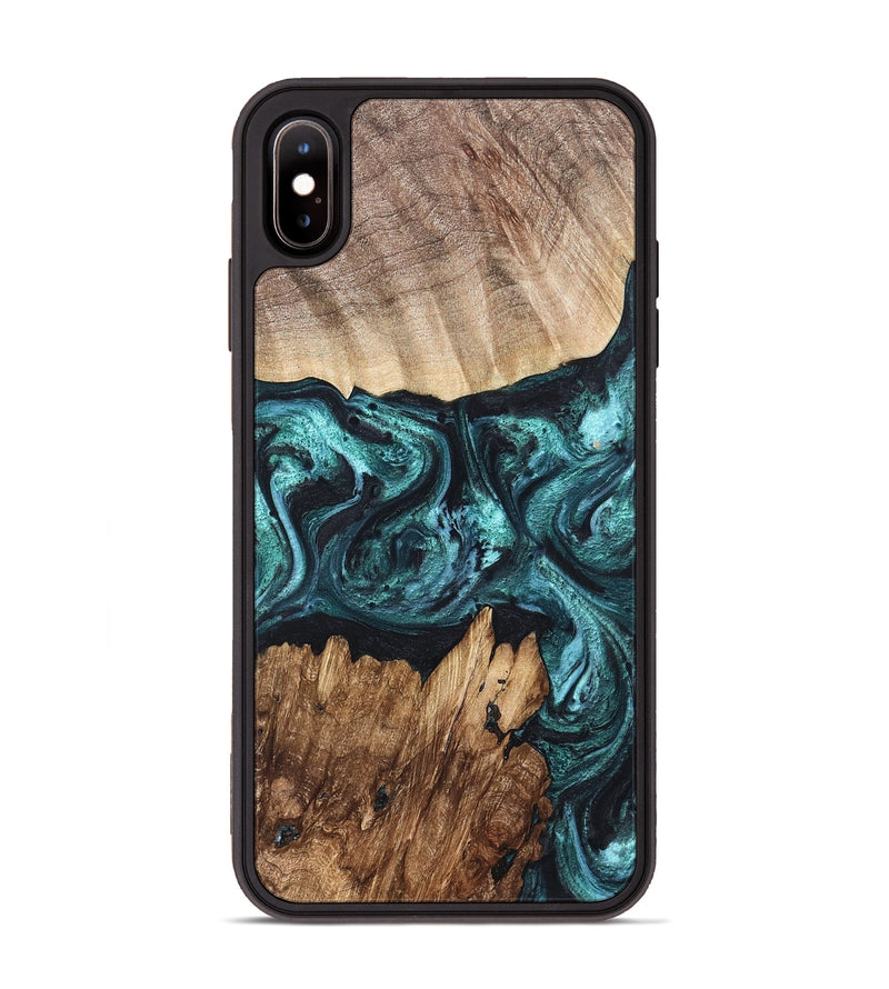 iPhone Xs Max Wood Phone Case - Melina (Green, 820845)